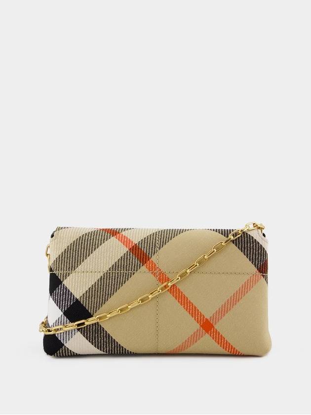 Snip Check Chain Mini Shoulder Bag Sand - BURBERRY - BALAAN 4