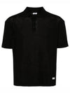 Filo Di Scozia Polo Shirt Black - CP COMPANY - BALAAN 2