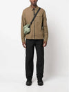 Gabardine Zipped Long Sleeve Shirt Khaki - CP COMPANY - BALAAN 3