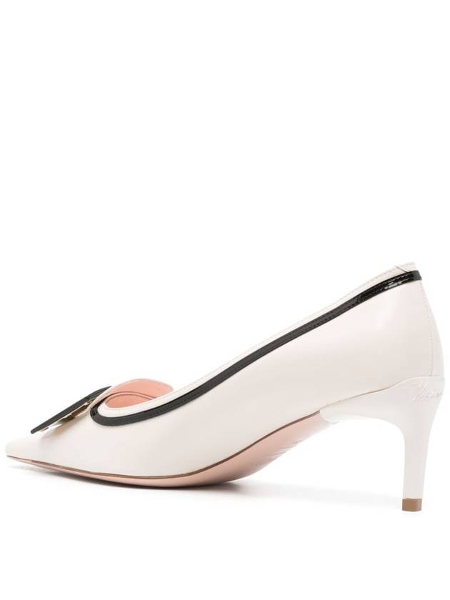 Viv' Canard Leather Pumps White - ROGER VIVIER - BALAAN 4