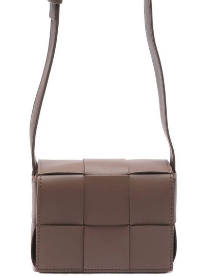 Intrecciato Cassette Small Cross Bag Taupe Grey - BOTTEGA VENETA - BALAAN 2