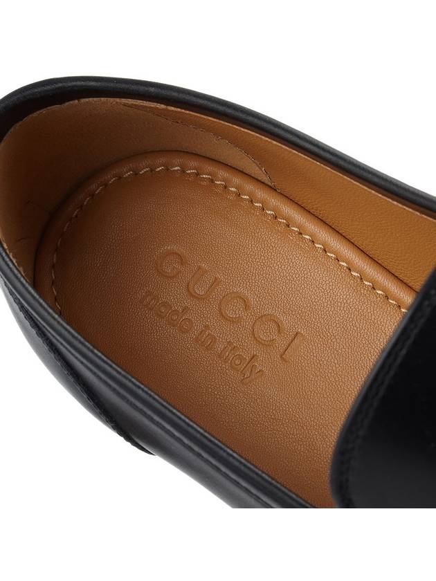 Jordaan Leather Loafers Black - GUCCI - BALAAN 11