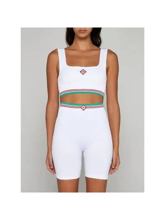 Logo Patch Rib Knit Tank Top WPS24LW02001 - CASABLANCA - BALAAN 2