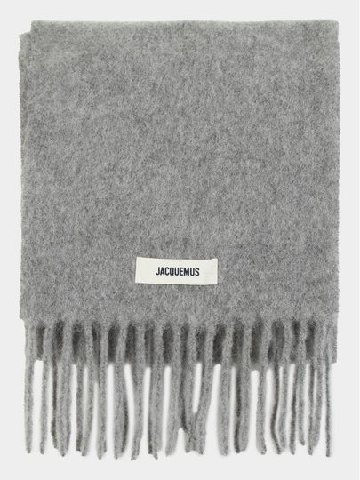 L'echarpe Carro Scarf - Jacquemus - Wool - Grey - JACQUEMUS - BALAAN 2