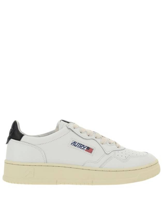 'Medalist Low' White Sneakers With Contrasting Heel Tab In Leather Man - AUTRY - BALAAN 1