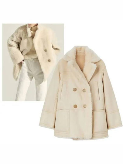 Slater Reversible Shearling Coat Beige - LORO PIANA - BALAAN 2