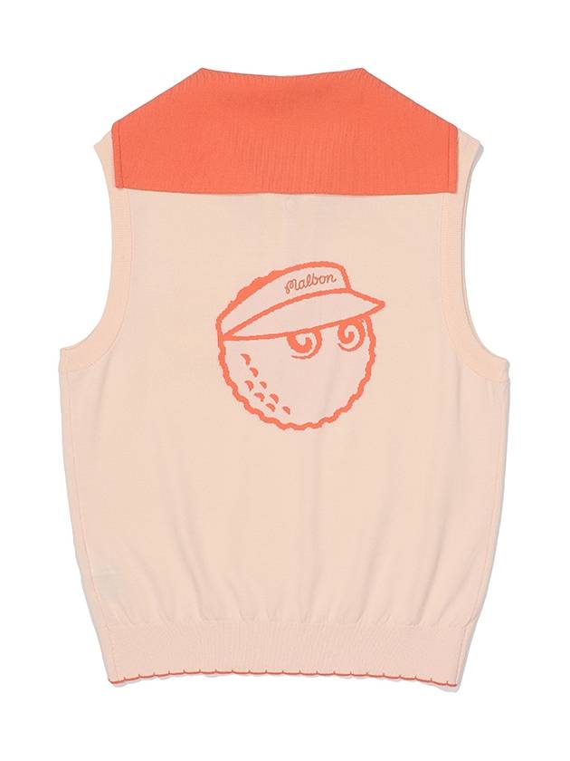 Sailor Bucket Sleeveless ORANGE WOMAN M3122PKV17ORG - MALBON GOLF - BALAAN 3