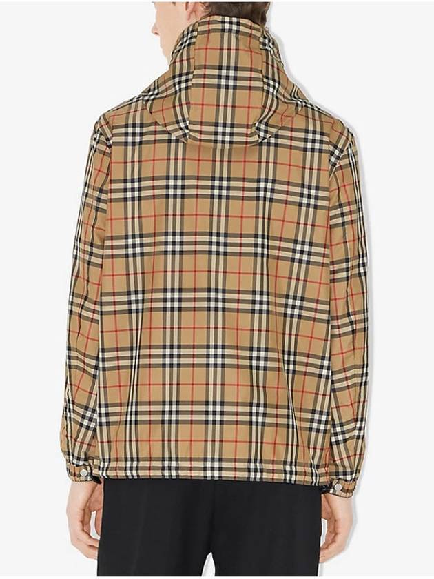 Reversible Vintage Check Hooded Jacket Archive Beige - BURBERRY - BALAAN 5