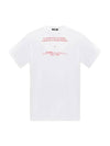 Men's Cotton Short Sleeve T-Shirt White - RAF SIMONS - BALAAN.