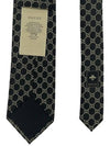 GG Logo Silk Jacquard Tie Black - GUCCI - BALAAN 7