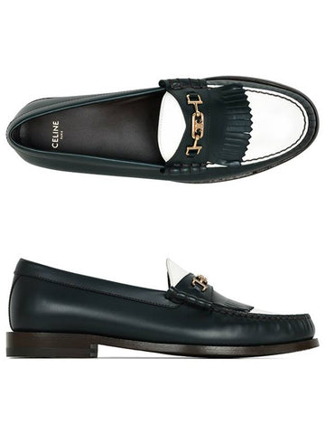 Luco Triomphe Polished Loafer Bottle Green - CELINE - BALAAN 1