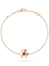 Freeball mini bracelet pink gold ruby - VANCLEEFARPELS - BALAAN 1