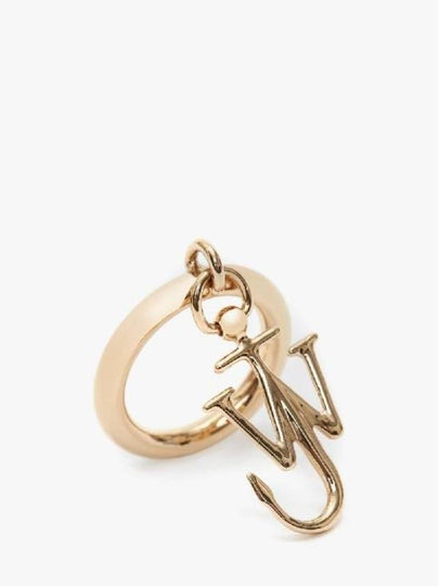 Logo Plaque Single Earring Gold - JW ANDERSON - BALAAN 2