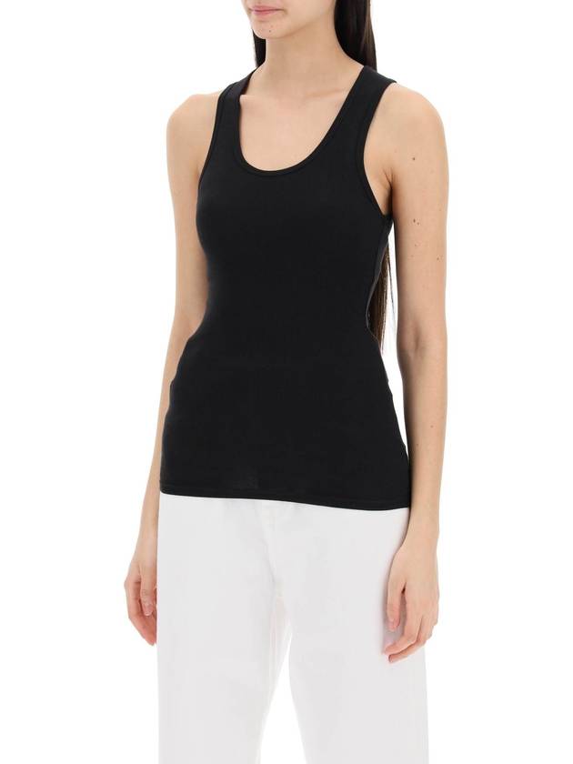 ribbed sleeveless top with - WARDROBE.NYC - BALAAN 4