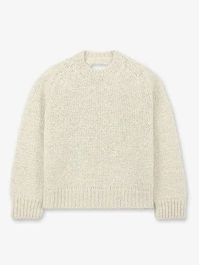 Mohair Blend Knit Top Cream - JIL SANDER - BALAAN 2