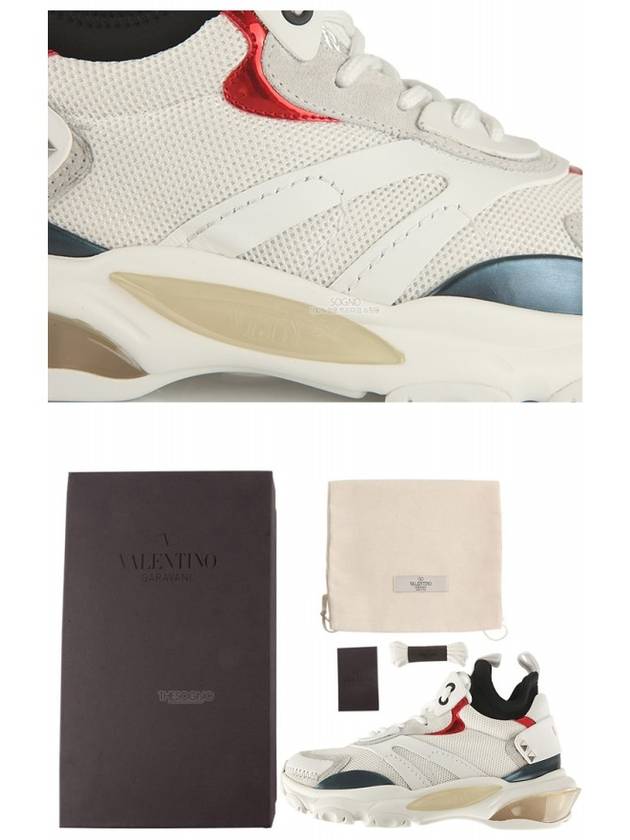 Bounce Leather High Top Sneakers White - VALENTINO - BALAAN 9