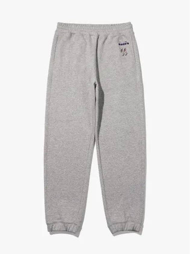 Diadora Tennis Lifestyle Sweatpants MELANGE GRAY - DIADORA - BALAAN 1