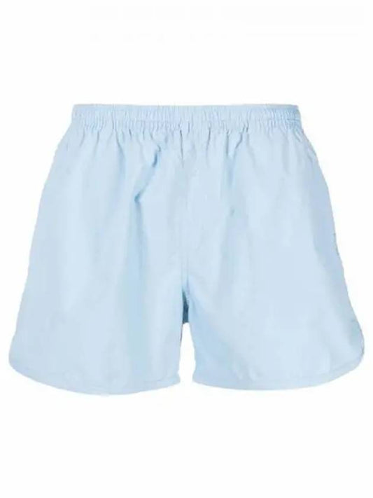 Pocket Heart Logo Swim Shorts Sky Blue - AMI - BALAAN 2