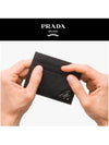 Saffiano Leather Card Wallet Black - PRADA - BALAAN 3