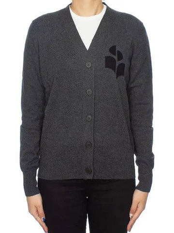 KARIN logo cardigan CA0008FA A1X05E 02AN - ISABEL MARANT - BALAAN 1