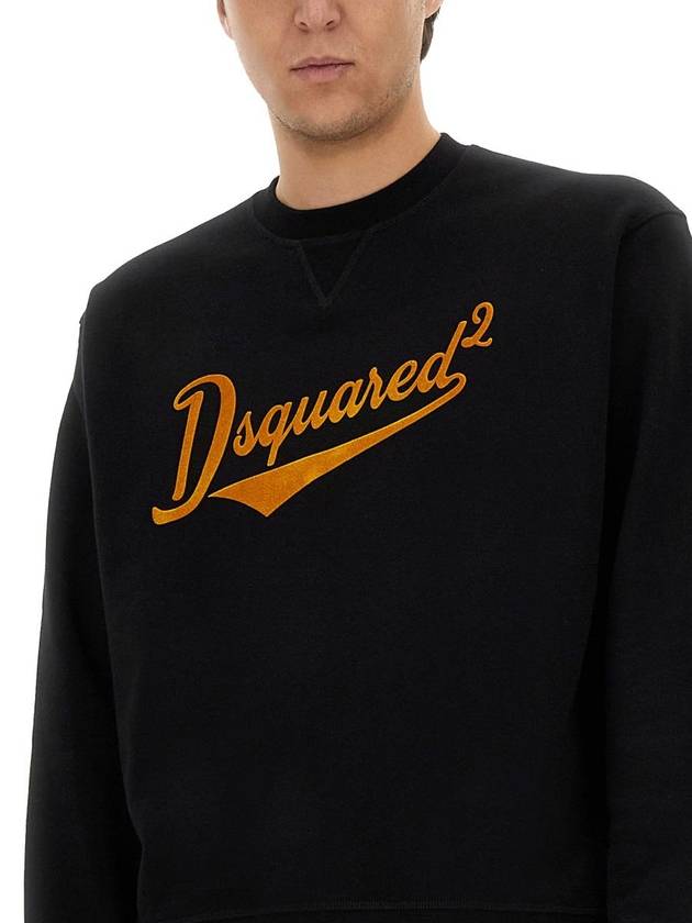 Dsquared2 "Cool Fit Velvet Logo" Sweatshirt - DSQUARED2 - BALAAN 4