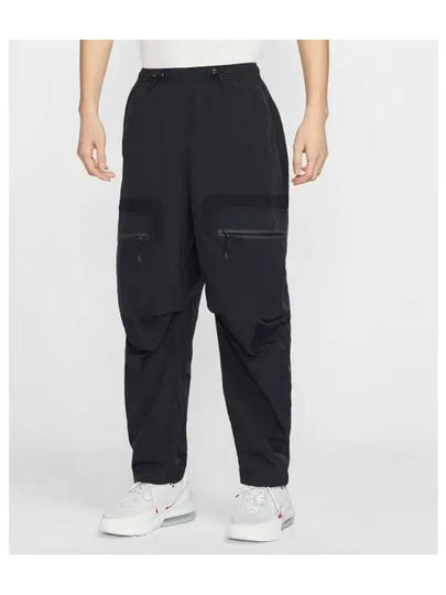 Tech Woven Cargo Straight Pants Black - NIKE - BALAAN 2