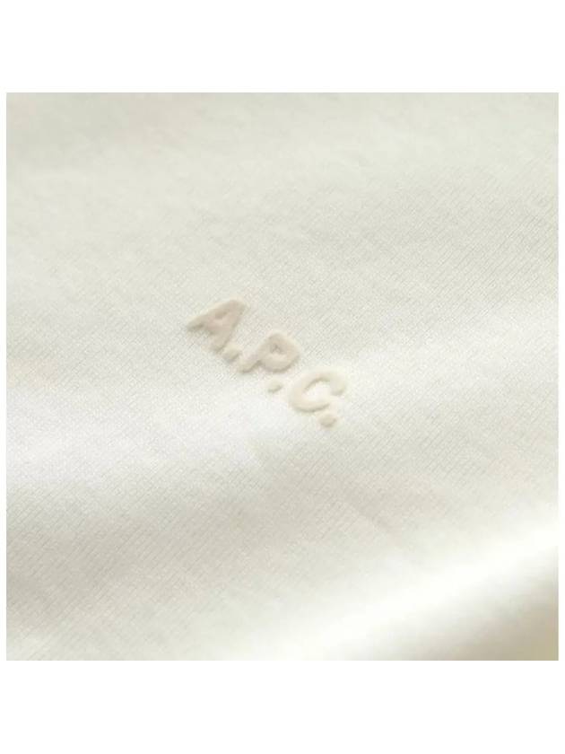 Logo Print Short Sleeve T-shirt White - A.P.C. - BALAAN 3