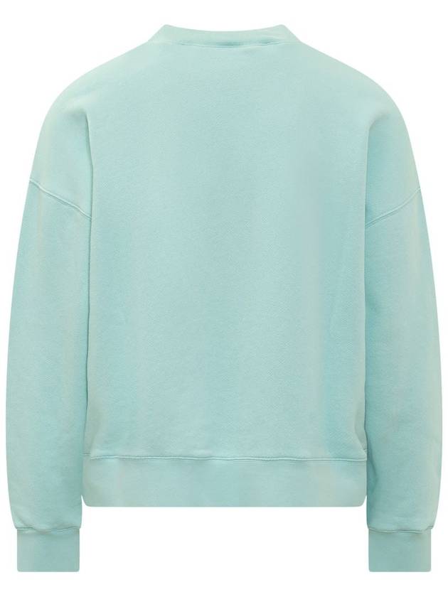 Men's Shark White Sweatshirt Light Blue - PALM ANGELS - BALAAN 3