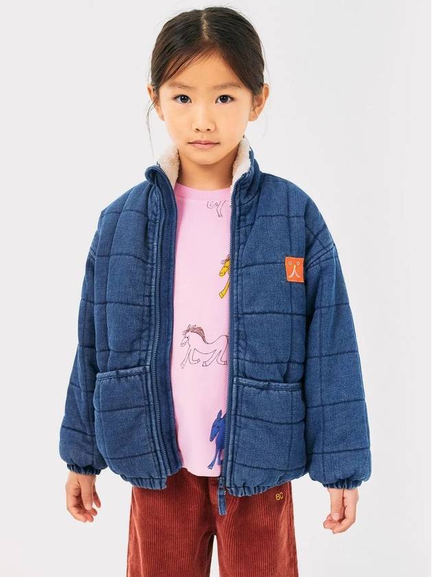 children s denim fleece jacket BC Vintage quilted B224AC127 - BOBO CHOSES - BALAAN 5