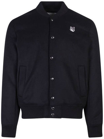 Classic Teddy Wool Jacket Black - MAISON KITSUNE - BALAAN 1