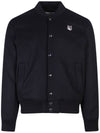 Classic Teddy Wool Jacket Black - MAISON KITSUNE - BALAAN 1