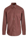 Men's Embroidered ORB Long Sleeve Shirt Red - VIVIENNE WESTWOOD - BALAAN 2