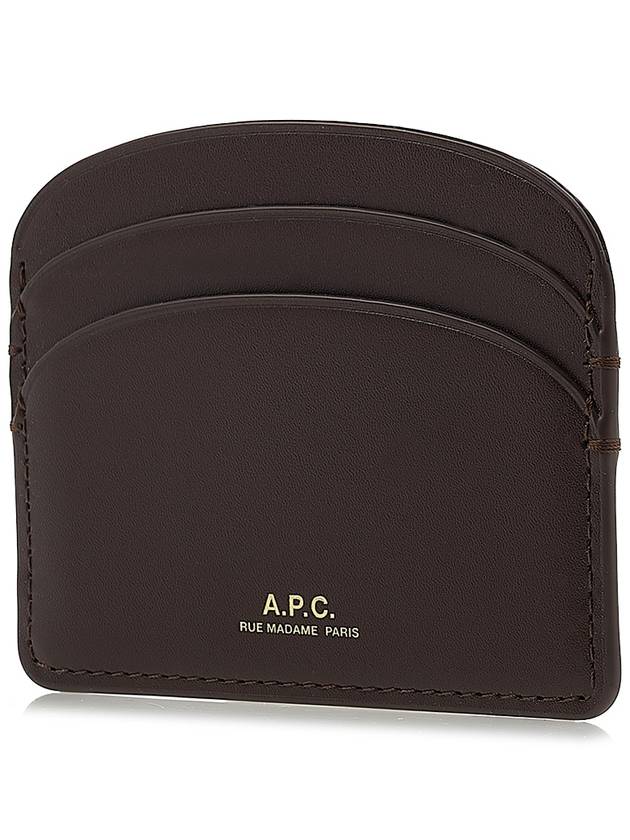 Demi Lune Card Wallet Brown - A.P.C. - BALAAN 3