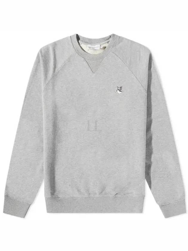 Grey Fox Head Patch Classic Sweatshirt Grey Melange - MAISON KITSUNE - BALAAN 2