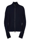 Knit Zip Up Jacket Navy - BOTTEGA VENETA - BALAAN 1