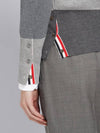 4-Bar Stripe Fun Mix Milano Stitch Merino Wool Knit Top - THOM BROWNE - BALAAN 7