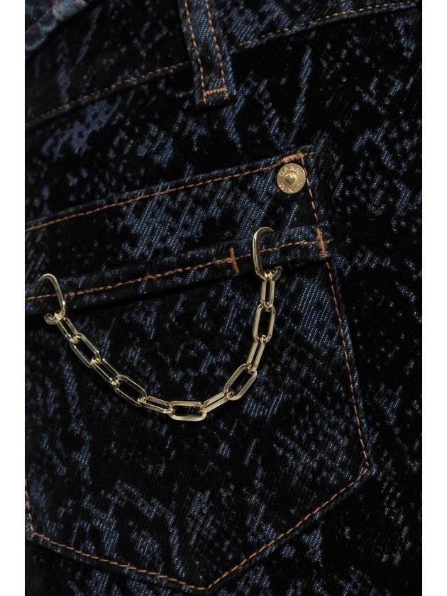 Ganni Jeans With Velvet Finish, Women's, Black - GANNI - BALAAN 5