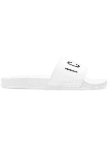 Men’s Icon Slippers White - DSQUARED2 - BALAAN 1