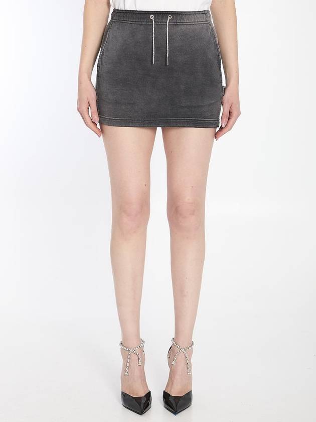 Mini Skirt With Crystals - ALEXANDER WANG - BALAAN 1