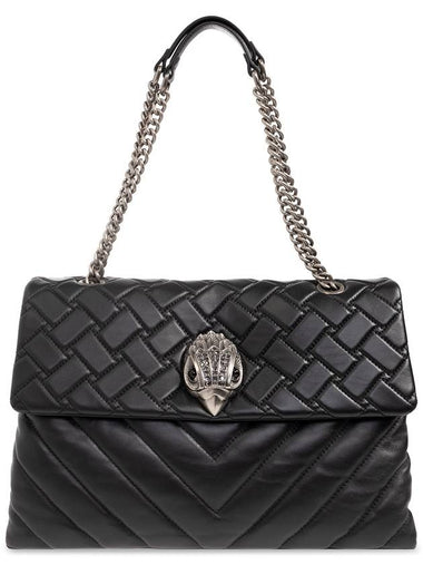 Kurt Geiger ‘Kensington XXL’ Quilted Shoulder Bag, Women's, Black - KURT GEIGER - BALAAN 1