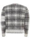 Check 4 Bar Mohair Knit Top Grey - THOM BROWNE - BALAAN 3