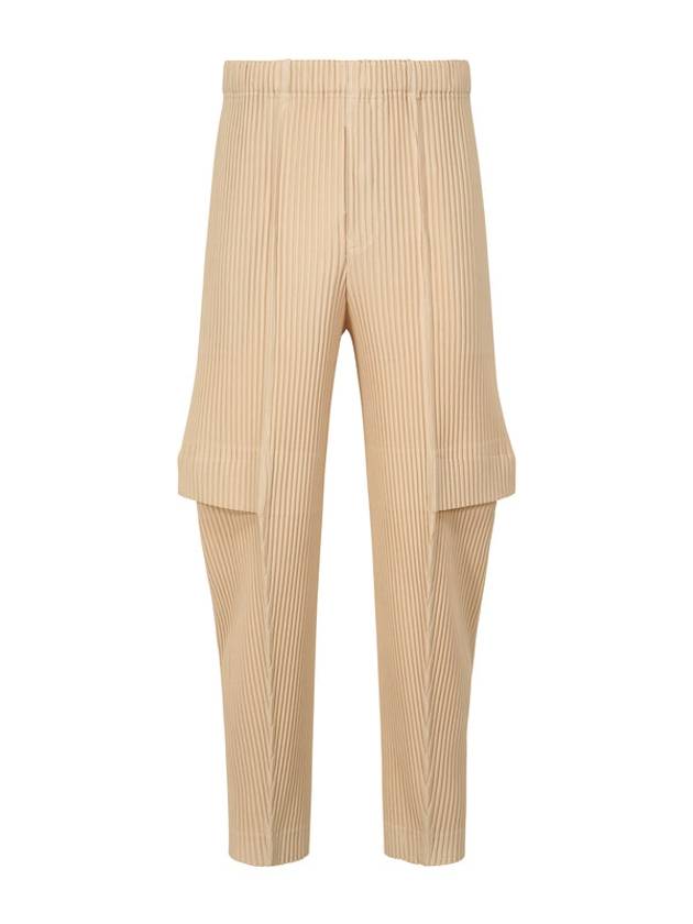 Pleated Cargo Track Pants Beige - ISSEY MIYAKE - BALAAN 2