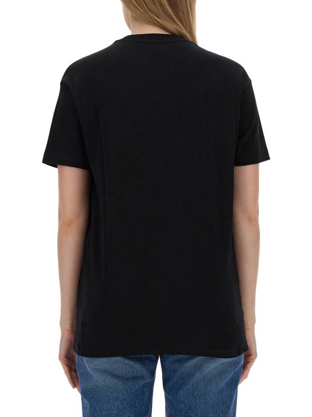 ORB Logo Cotton Short Sleeve T-Shirt Black - VIVIENNE WESTWOOD - BALAAN 6