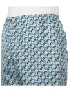 Geometric Square G Print Silk Shorts Blue - GUCCI - BALAAN 8