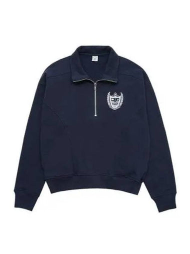 BEVERLY HILLS QUARTER ZIP NAVY QZ641 1342134 - SPORTY & RICH - BALAAN 1