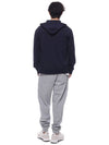 Tech Cotton Zip-Up Hoodie Navy - BRUNELLO CUCINELLI - BALAAN 6