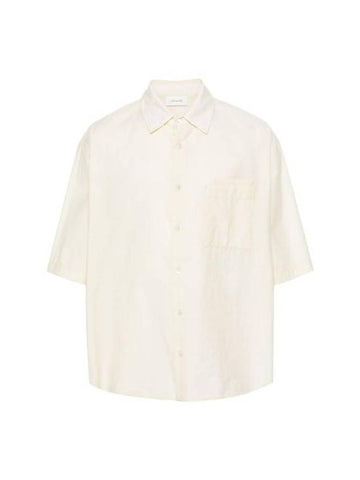 Double Pocket Short Sleeve Ivory - LEMAIRE - BALAAN 1