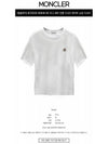 8C00025 829H8 001 Logo Patch Short Sleeve TShirt White Men's TShirt TLS - MONCLER - BALAAN 2