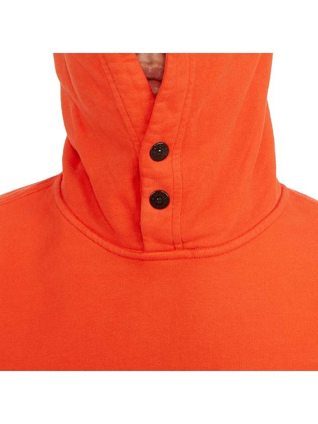 Garment Dyed Hoodie Lobster Red - STONE ISLAND - BALAAN 7