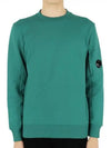 Men's Lens Wappen Diagonal Sweatshirt Green - CP COMPANY - BALAAN 2